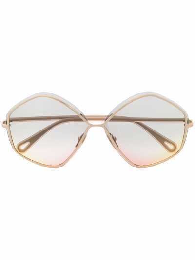 Chloé Eyewear солнцезащитные очки Layha в массивной оправе