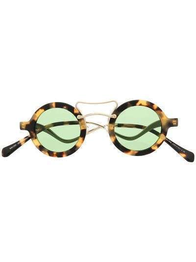 Miu Miu Eyewear солнцезащитные очки в круглой оправе черепаховой расцветки