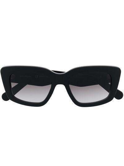 Salvatore Ferragamo солнцезащитные очки в геометричной оправе