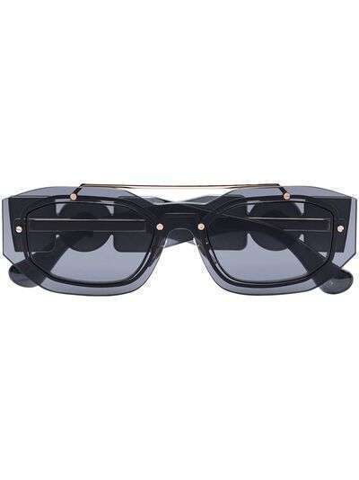 Versace Eyewear солнцезащитные очки Biggie с декором Medusa