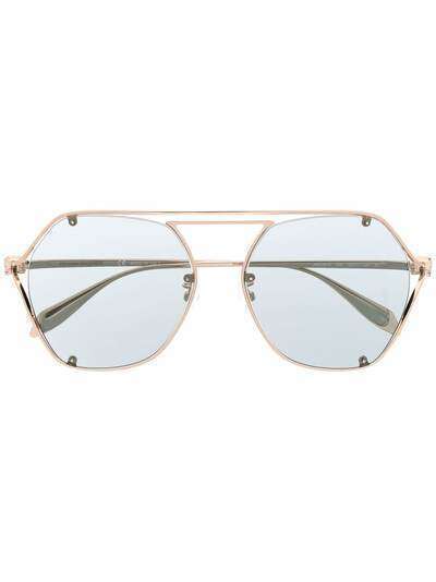 Alexander McQueen солнцезащитные очки-авиаторы