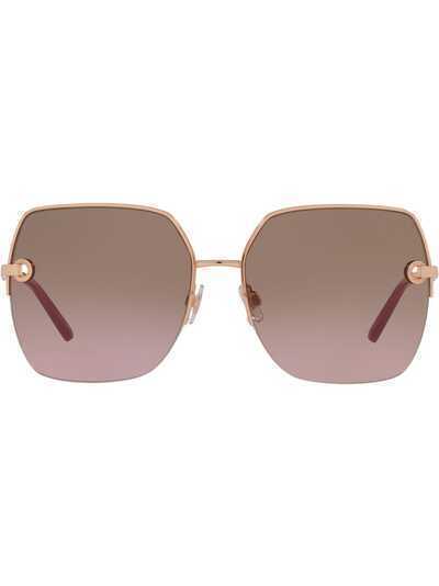 Dolce & Gabbana Eyewear солнцезащитные очки в массивной оправе