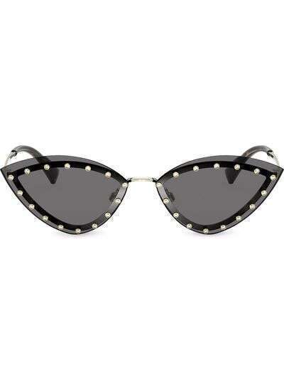 Valentino Eyewear солнцезащитные очки с заклепками
