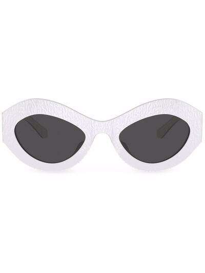 Dolce & Gabbana Eyewear солнцезащитные очки Tradizione в оправе 'кошачий глаз'