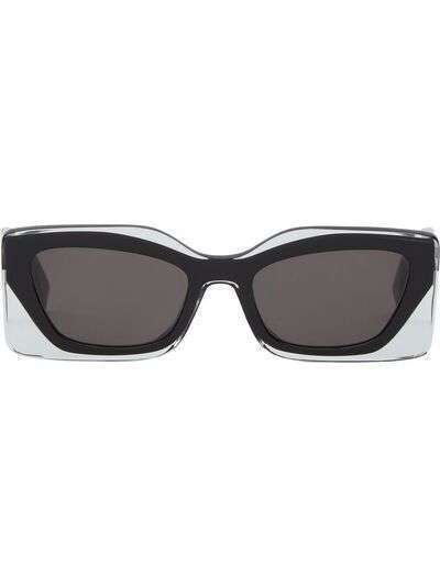 Fendi солнцезащитные очки с прозрачными вставками