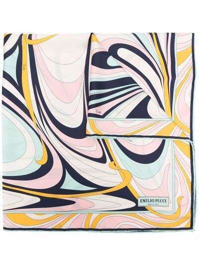 Emilio Pucci шелковый платок с абстрактным принтом