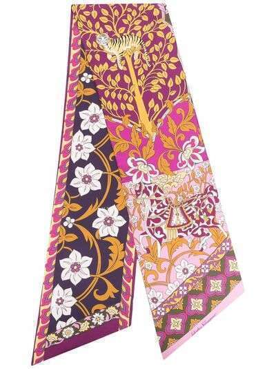 Salvatore Ferragamo шелковый платок Rajasthan с принтом