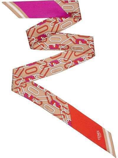 Fendi шарф с логотипом