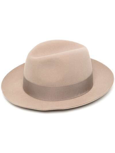 Hermès шляпа-федора 2000-2010 годов с бантом