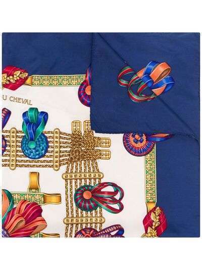 Hermès шелковый платок Les Rubans du Cheval 1988-го года