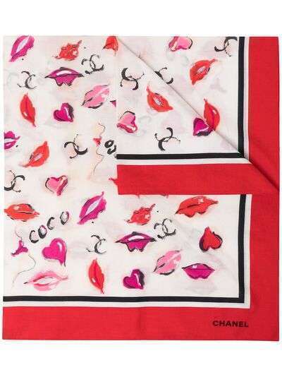 Chanel Pre-Owned шарф с принтом 1990-х годов