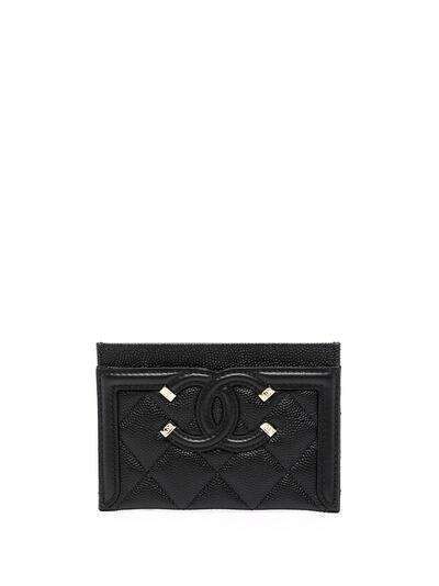 Chanel Pre-Owned картхолдер с логотипом Interlocking CC