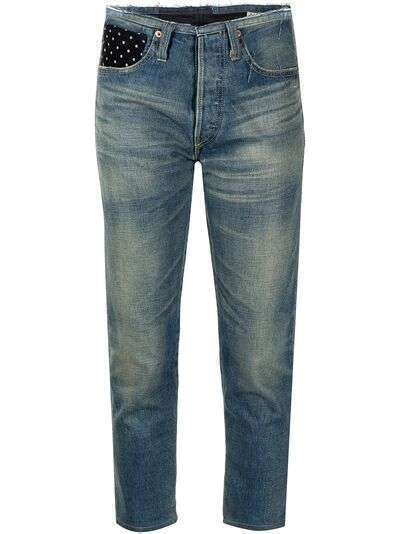 Comme Des Garçons Pre-Owned укороченные джинсы со вставками