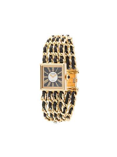 Chanel Pre-Owned наручные часы Mademoiselle L pre-owned 20 мм с логотипом CC