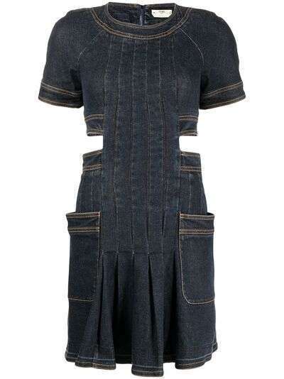 Fendi Pre-Owned джинсовое платье 2010-х годов