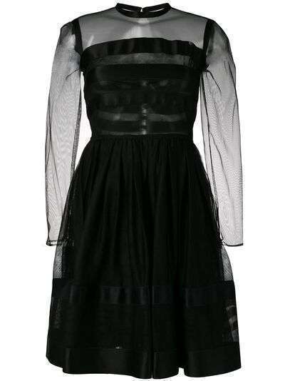 Chanel Pre-Owned приталенное платье с расклешенным подолом 1990-х годов