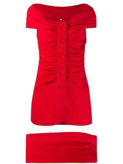 Gianfranco Ferré Pre-Owned комплект из юбки и блузки со сборками