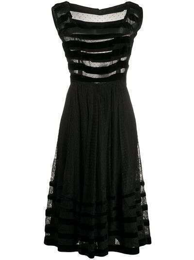 A.N.G.E.L.O. Vintage Cult кружевное платье 1950-х годов с прозрачными вставками