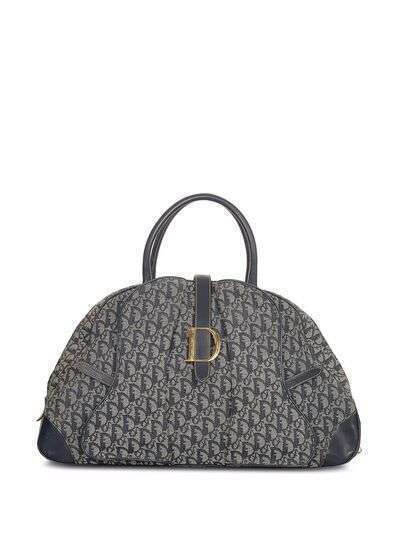 Christian Dior сумка Double Saddle pre-owned с узором Trotter