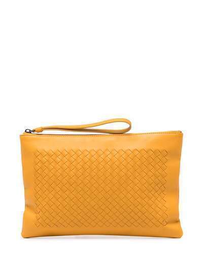 Bottega Veneta Pre-Owned клатч с плетением Intrecciato