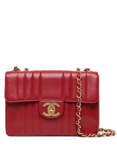 Chanel Pre-Owned сумка на плечо Mademoiselle Classic Flap Jumbo 1992-го года