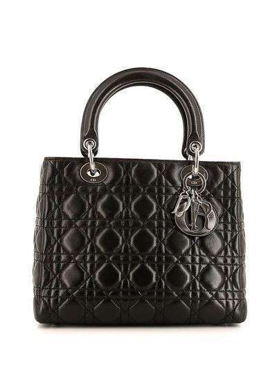 Christian Dior сумка Lady Dior pre-owned среднего размера