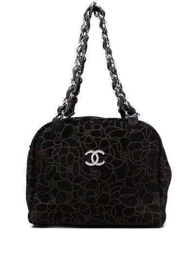 Chanel Pre-Owned сумка-тоут 2004-2005-го года с узором Camélia