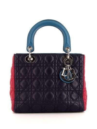 Christian Dior сумка Lady Dior Cannage pre-owned среднего размера