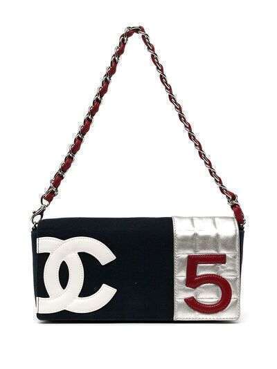 Chanel Pre-Owned сумка на плечо Choco Bar No.5 CC 2002-го года