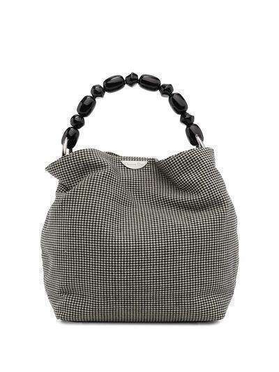 Christian Dior шерстяная сумка-тоут pre-owned в ломаную клетку