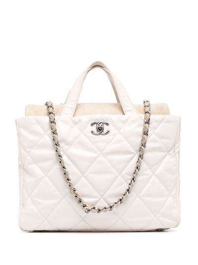 Chanel Pre-Owned стеганая сумка-тоут Portobello