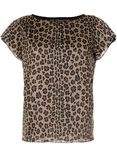 Fendi Pre-Owned блузка 1990-х годов с леопардовым принтом