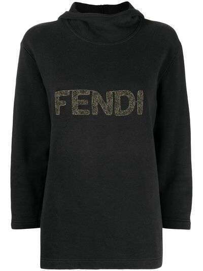 Fendi Pre-Owned худи 1990-х годов с нашивкой-логотипом