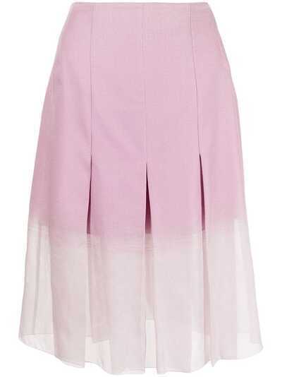 Christian Dior юбка pre-owned с эффектом омбре