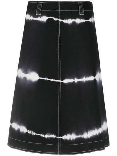 Courrèges Pre-Owned юбка А-силуэта 2000-х годов с принтом тай-дай