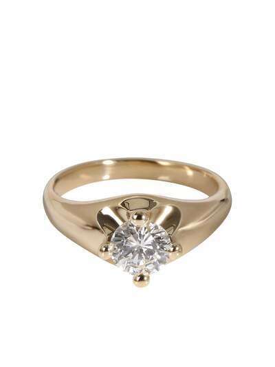 Bvlgari Pre-Owned кольцо Corona из желтого золота с бриллиантом