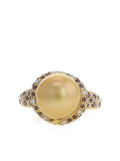 Mauboussin кольцо Perle d'Or Mon Amour pre-owned из желтого золота с бриллиантом