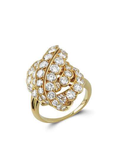 Van Cleef & Arpels Pre-Owned кольцо 1941-1960-х годов из желтого золота с бриллиантами