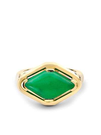 Pragnell Vintage кольцо Contemporary Jadeite из желтого золота