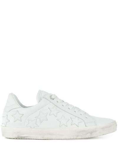 Zadig&Voltaire star patches sneakers WGAT1713F