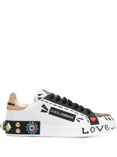 Dolce & Gabbana декорированные кроссовки Portofino CK1544AA952