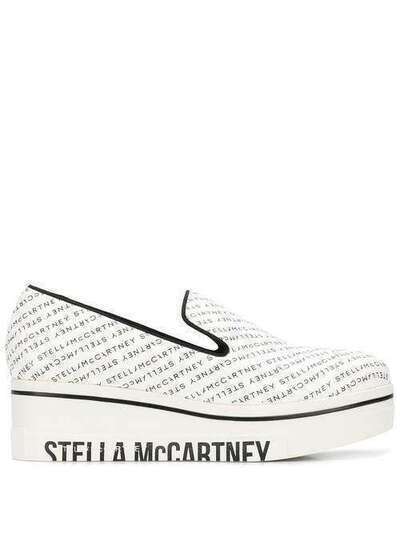 Stella McCartney слипоны на платформе с логотипом 580181W1U31