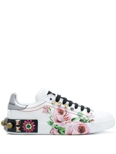 Dolce & Gabbana кроссовки с принтом CK0151AH509