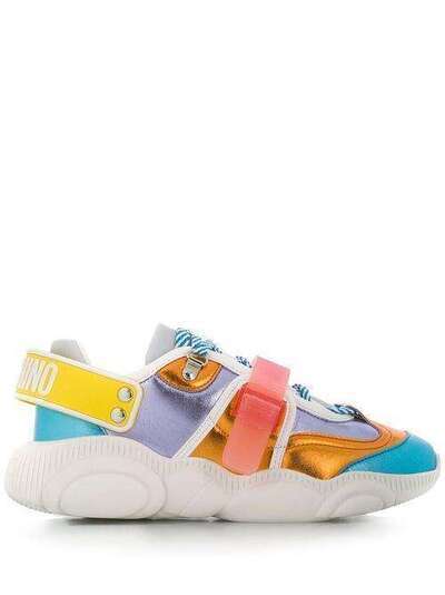 Moschino Teddy Roller Skates colour-block low-top sneakers MA15133G0AMC1