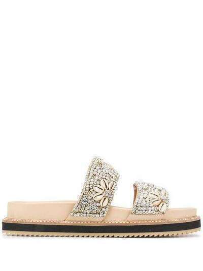 Twin-Set beaded straps sandals 201TCT022