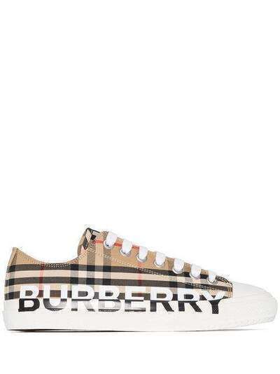 Burberry кеды в клетку Vintage Check с логотипом 8024301