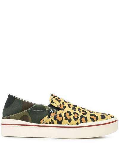 R13 leopard print slip-on sneakers R13S0155731