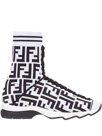 Fendi logo sock sneaker boots 8T6515A2CR