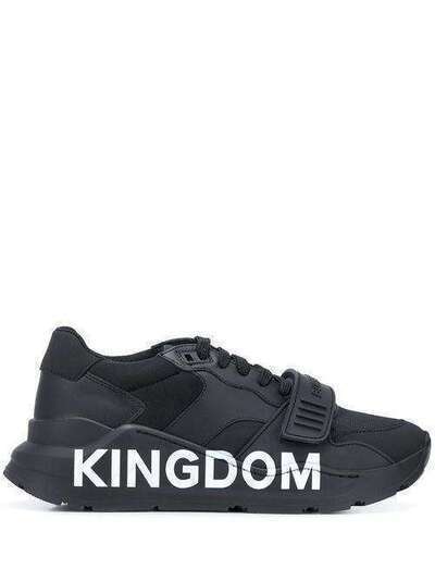 Burberry массивные кроссовки с принтом Kingdom 8021006
