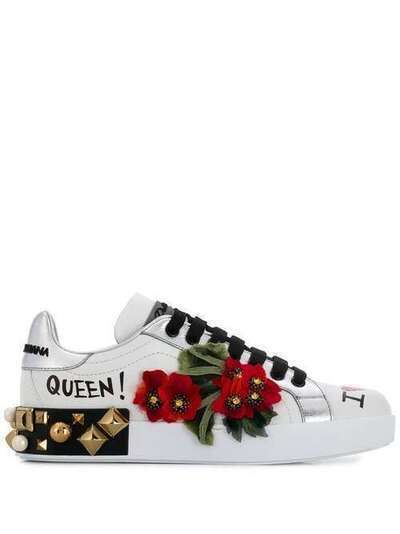 Dolce & Gabbana декорированные кроссовки CK1544AZ738